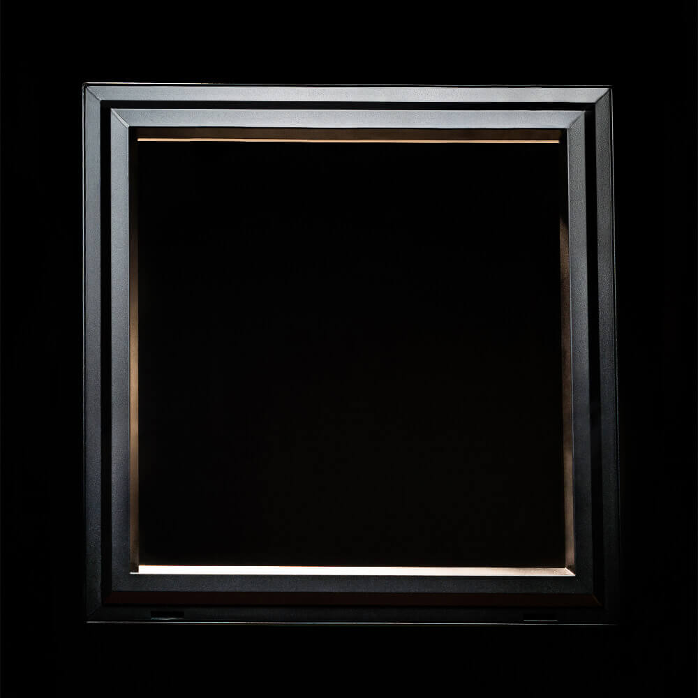 Black painted PVC window